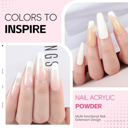 COSCELIA Acrylic Nail Kit with Drill and Light for Beginners Long Lasting - Image 5