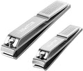 HAWATOUR Nail Clippers Set with Visibly Tin Case, Silver by HAWATOUR