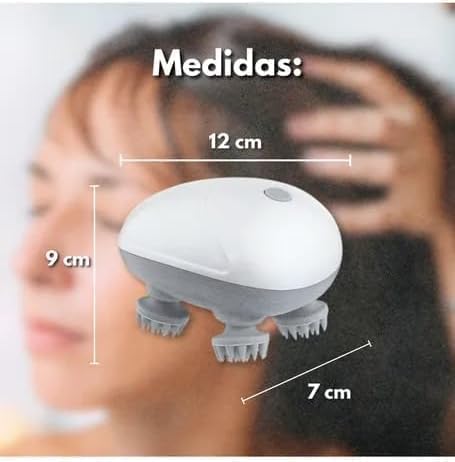Electric Scalp Massager Rechargeable Cordless Head Massager for Stress Relief & Deep Relaxation, IPX7 Waterproof, 3 Modes, 2 Styles 8 Silicone Claws, Anti-Tangle, USB-C, Self-Care Gift for Women & Men