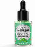 Cuticle Oil 0.5 oz - Heals Dry Cracked Cuticles (Peppermint, 0.5 Fl Oz) by Maccibelle