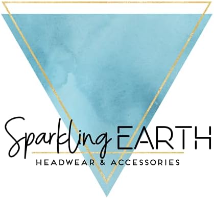 Sparkling EARTH Banded Bouffant Surgical Scrub Ponytail Working Caps and Built-in Sweatband - 100% Cotton - Made in The USA