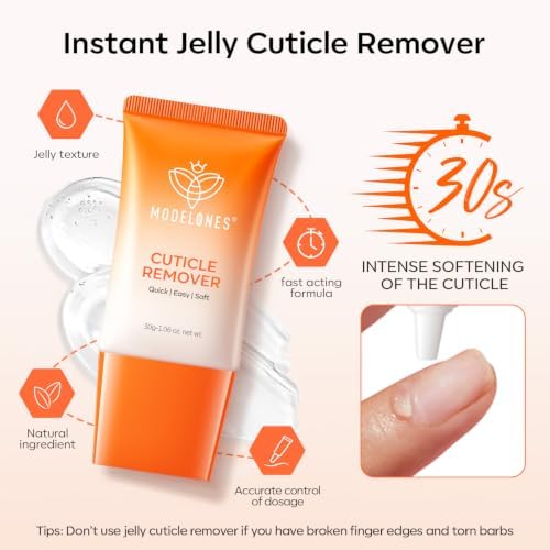 Modelones Cuticle Remover Kit, Cuticle Trimmer Nail Stuff & File Nail Kit - Image 3