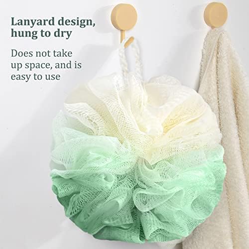 Fu Store Loofah Sponge Shower Loofahs 4 Colors Bath Sponges Body Scrubbers - Image 5