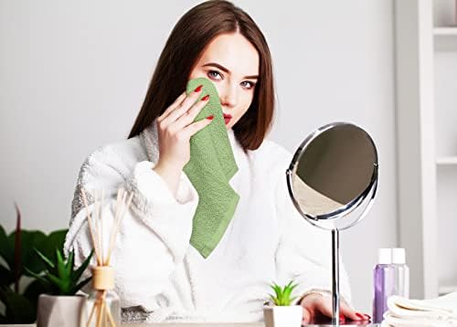 Utopia Towels 24 Pack Washcloths, 12x12 in, 100% Cotton, Sage Green - Image 3