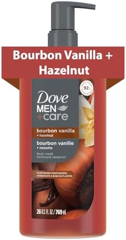 Dove Men Moisturizing Body Wash, Bourbon Vanilla + Hazelnut, 26 oz by DoveMenCare