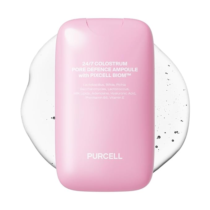 PURCELL 24/7 Colostrum Facial Serum Spray(Pink) - Ampoule Mist for Glass skin with Long Hydration, Poreless Smooth Skin, Before & After Makeup, Hyaluronic Acid, For All Skin types, 1.85 fl oz