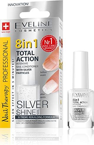Total Action 8 in 1 Intensive Nail Treatment and Conditioner Silver Shine by Eveline+Cosmetics