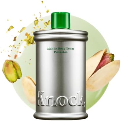 Knock Melt-In Body Toner Pistachio, Milky Body Moisturizer with Ceramide by Knock