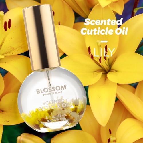 Blossom Cuticle Oil for Nails, Infused with Real Flowers, Lily, 0.5 fl. oz - Image 2