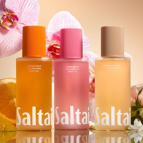 Saltair Body Oil - Luxurious Pink Beach After Shower and Bath Oil for Women and Men. Botanical, Non-Greasy, Well-Absorbing Moisturizer for Hydrating Dry Skin – 4oz Pump Bottle (Pack of 2) - Image 4