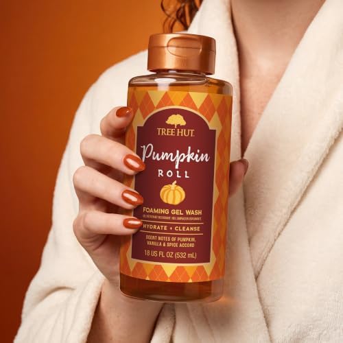 Tree Hut Pumpkin Roll Foaming Body Wash, 18 Fl Oz - Image 4