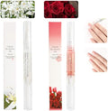 Meschett 2PCS Cuticle Oil Pens for Nail Care,Cuticle Revitalizer Oil Pen with Soft Brush,Cuticle Oil to Prevent Nail Cracking and Dry (Lily & Rose Flavor) by MESCHETT