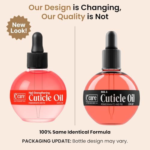 C CARE Pomegranate and Fig Cuticle Oil For Nails - Repairs Cuticles Overnight - Moisturizes and Strengthens Nails and Cuticles - Dropper & Brush included - 2.5oz - Image 2