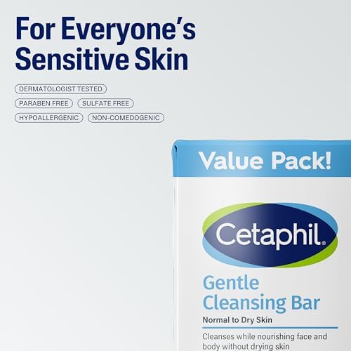 Cetaphil Gentle Cleansing Bar Soap, Sensitive & Dry Skin, 4.5 Ounce (Pack of 72) - Image 5