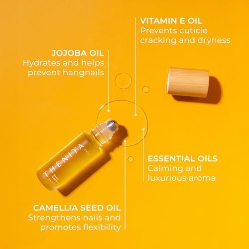 Cuticle Oil Made in USA - Hydrating Roll-On with Jojoba & Vitamin E - 5mL - (3 Cuticle Oils, 3 Nail Files) - Image 6