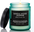 M&SENSE Sandalwood Jasmine Scented Candles for Home, 7.05oz Organic Soy Wax, 50 Hours Natural Candles Non Toxic, Spring Floral Smelling Home Fragrance for Women, Aromatherapy Gifts for Stress Relief