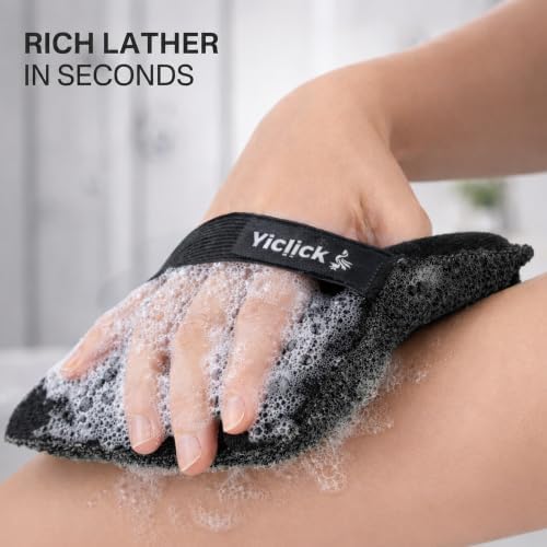 Exfoliating Body Scrubber (2 Pack), Body Scrubber Exfoliator, Exfoliating Sponge for Shower Bath, Shower Loofah Luffa Lufa with Handle for Men Women, Dead Skin Exfoliator for Body Scrub - Image 4