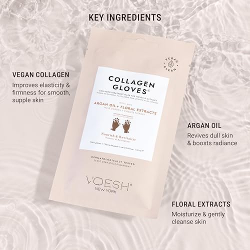 VOESH Collagen Gloves, Vegan Hand Masks, Moisturizing Hand Mask, Lotion Gloves, Hydrating Gloves, Hand Care, Spa Manicure Gloves, Dry Hand Treatment - Image 4