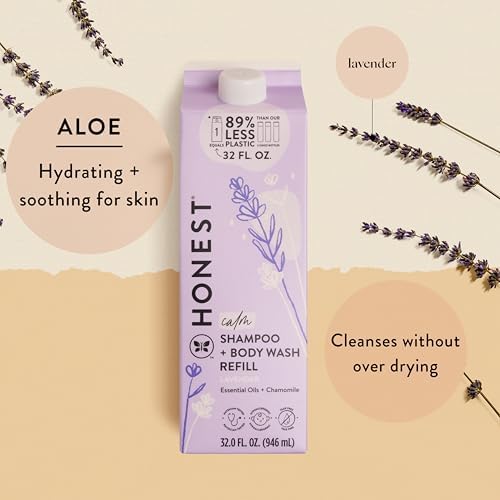 The Honest Company Shampoo Body Wash Refill Carton, Lavender Calm, 32 fl oz - Image 2