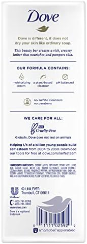 Dove Beauty Bar Gentle Skin Cleanser Moisturizing For Gentle Soft Skin Care Shea Butter More Moisturizing Than Bar Soap 3.75 oz 14 Bars - Image 2