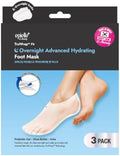 Epielle TruWrap Fit Overnight Advanced Hydrating Foot Mask 3-Pack, Prebiotic Oat, Shea Butter, Urea for Dry Cracked Feet by Epielle