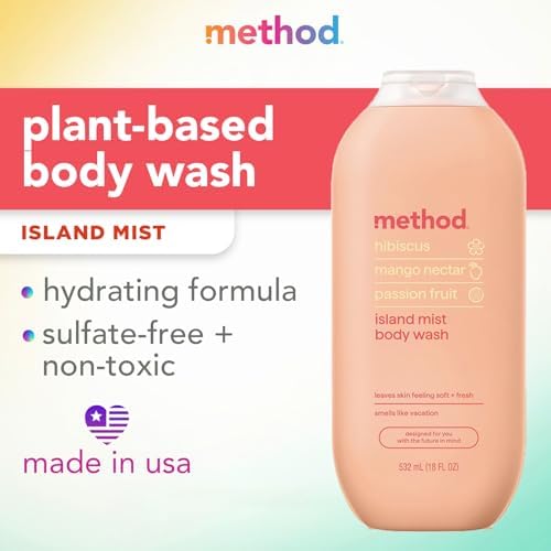 Method Body Wash, Island Mist, Hibiscus + Mango Nectar + Passion Fruit notes, 18oz, (Pack of 2) - Image 2