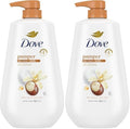 Dove Body Wash with Pump Pamper Shea Butter & Vanilla for 24hr Lotion-Soft Skin Moisturizing Skin Cleanser with No Sulfates No Parabens 30.6 oz (Pack of 2) by Dove