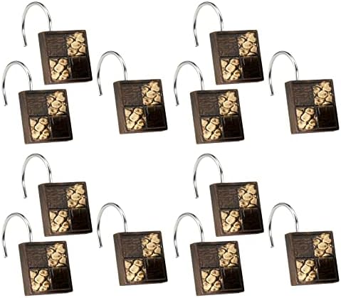 Zahari Home 13pc Zambia Animal Shower Curtain Set & Hooks - Classic Fabric Shower Curtain - Unique Western Country Design - Image 3
