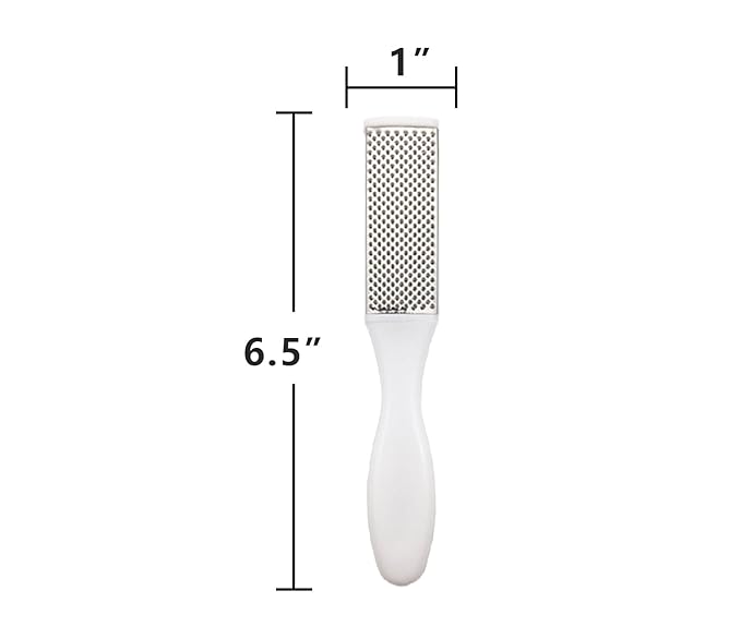 Professional Foot Files Callus Remover,Foot Scrubber for Dead Skin,Stainless Steel Foot Rasp-White(1 Pack)
