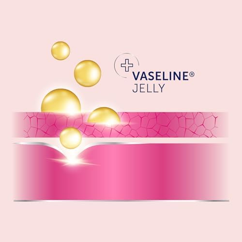 Vaseline Lotion & Lip Therapy Bundle – Healthy Hands Stronger Nails with Keratin Intensive Care Hand Lotion + Original Lip Balm Tube - Image 3