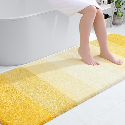 OLANLY Bathroom Runner Rug 70x24, Extra Soft Absorbent Microfiber Bath Rugs by OLANLY