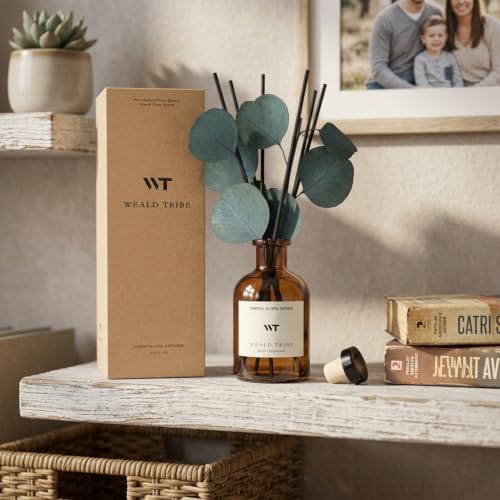 Peppermint Scent Reed Diffuser Set for Bathroom Air Fresheners Decor - Image 5