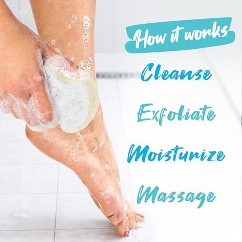 Spongables Pedi Scrub Foot Exfoliating 20+ Wash Sponge, Pina Colada, 1 Count - Image 4