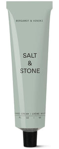 Salt & Stone Hand Cream for Women & Men | Hydrates, Nourishes & Softens Skin | Restores Dry Cracked Hands | Fast-Absorbing | Cruelty-Free & Vegan | Bergamot & Hinoki 2 fl oz