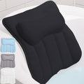 GORILLA GRIP Bath Pillow for Tub, 6 Strong Suction Cups, 4D Mesh, Black by GorillaGrip