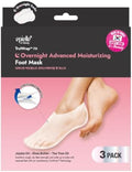 Epielle TruWrap Fit Overnight Advanced Moisturizing Foot Mask 3-Pack, Jojoba Oil, Shea Butter, Tea Tree Oil for Dry Cracked Feet by Epielle