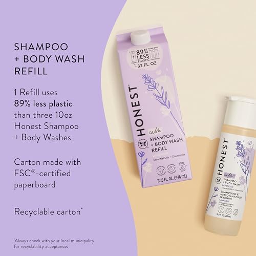 The Honest Company Shampoo Body Wash Refill Carton, Lavender Calm, 32 fl oz - Image 3