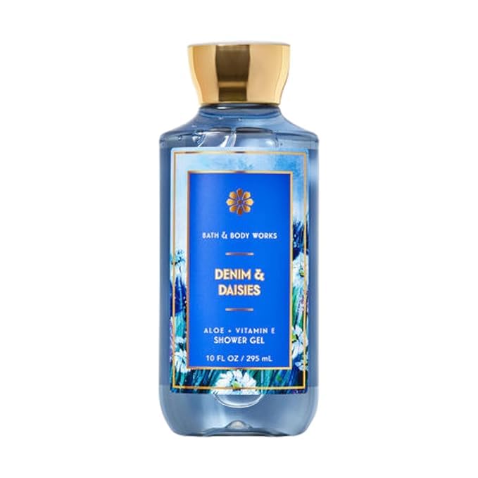 Bath and Body Works Body Wash Shower Gel Gift Set 10 oz (Denim & Daisies)