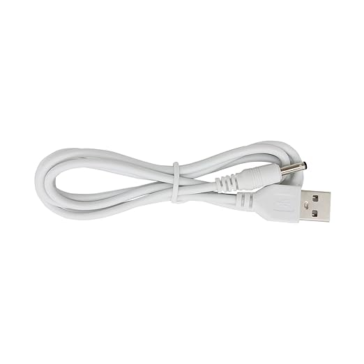 Charger Cord Replacement for Flawless Pedi, Electronic Pedicure Tool - USB to DC Barrel Cable 6 ft