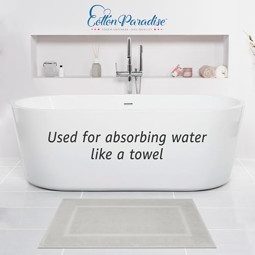 Cotton Paradise 100% Cotton Bathroom Towel Set, 2 Piece 20x34 Floor Towels - Image 2