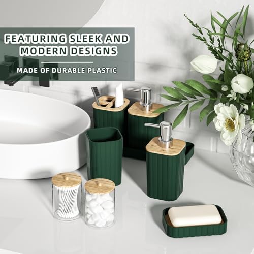 XLHOMO Bathroom Set - 10PC Elegant Green Bathroom Set - Image 2