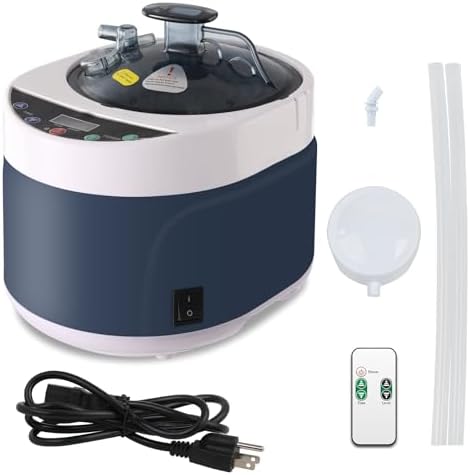 Sauna Steamer, Portable Steam Generator with Remote Control, 4 Liters Stainless Steel Sauna Steamer Pot, Sauna Steam Machine with Timer Display, 1500W Home SPA Fumigation Sauna Steam Machine