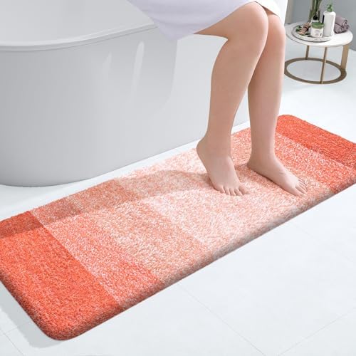 OLANLY Bathroom Runner Rug 47x17, Extra Soft Absorbent Microfiber Bath Rugs by OLANLY