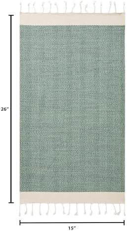 BAY LAUREL Turkish Hand Towel – Pack of 2 | Soft & Absorbent Decorative Towels for Bathroom, Hand, Face, Hair, Gym, Yoga, SPA, Kitchen & Tea | Boho Decor(Army Green, Herringbone 15x26 Inches(Set of 2) - Image 6