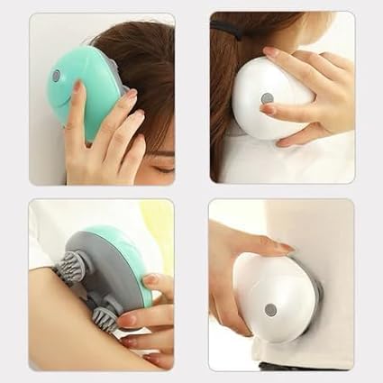 Electric Scalp Massager Rechargeable Cordless Head Massager for Stress Relief & Deep Relaxation, IPX7 Waterproof, 3 Modes, 2 Styles 8 Silicone Claws, Anti-Tangle, USB-C, Self-Care Gift for Women & Men