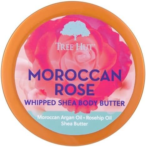 Tree Hut Moroccan Rose Whipped Shea Body Butter, Hydrating & Nourishing Body Lotion with Natural Oils, Moisturizer for Soft & Smooth Skin, 8.4 Oz (Pack of 12) - Image 2