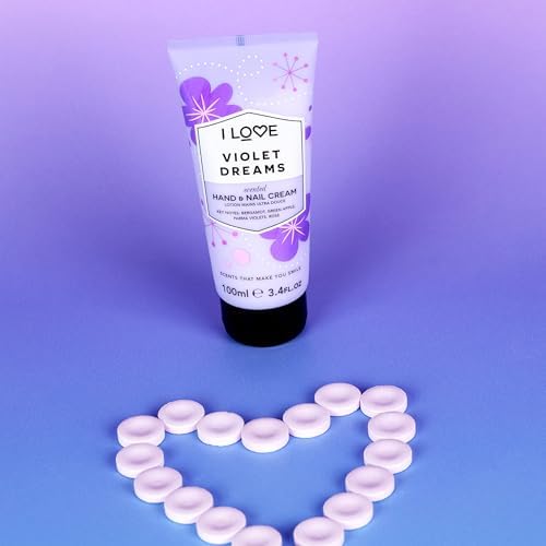 I LOVE Violet Dreams Scented Hand and Nail Cream - Hand Cream for Dry Hands - Vitamin E, Coconut Oil, and Shea Butter - Silicone Free - 3.4 oz - Image 4
