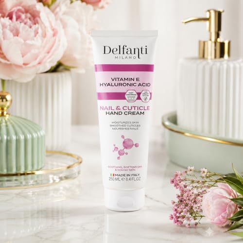 Delfanti-Milano Nail & Cuticle Hand Cream, Moisturizing Hand Cream for Dry Hands, Cuticles & Nails, Softens Rough Skin, Non-Greasy Feel, Daily Hand Care Cream - Image 4