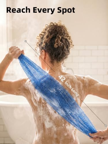 Cleangor 3Pcs African Net Sponge Authentic with Knots - Exfoliating Body - Image 3
