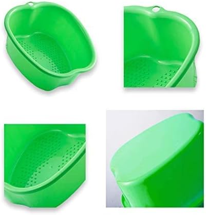 AXLOFO® Foot Soaking Bath Basin, Large Plastic Foot Soaking Tub, Feet Massage Feet Bath Bucket, Great for Getting the Dead/Old Skin Off Your Foots (greenbasin)